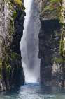 Sweden-Norrbotten-Bjorkliden. Silverfallet (Silver falls) in Rakkasjohka. Art Print